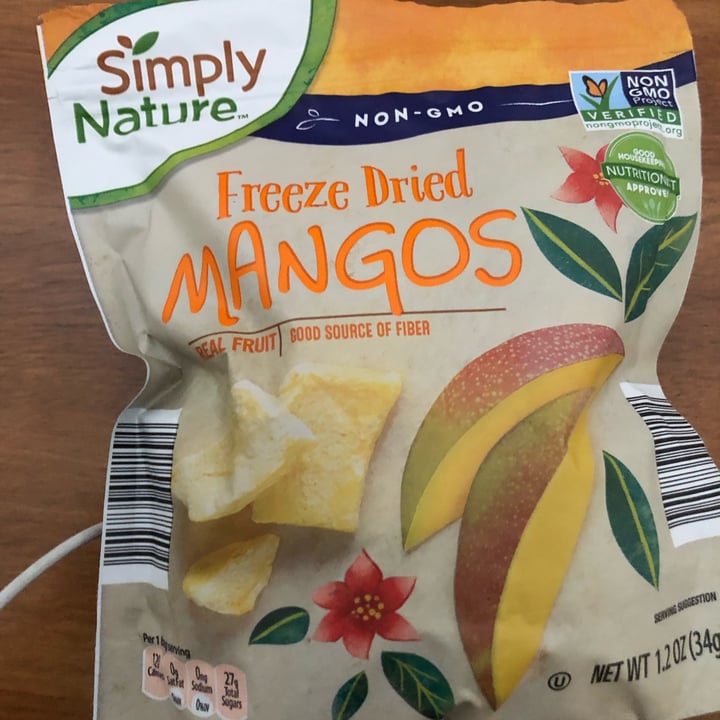 Simply Nature freeze dried mangos Review abillion