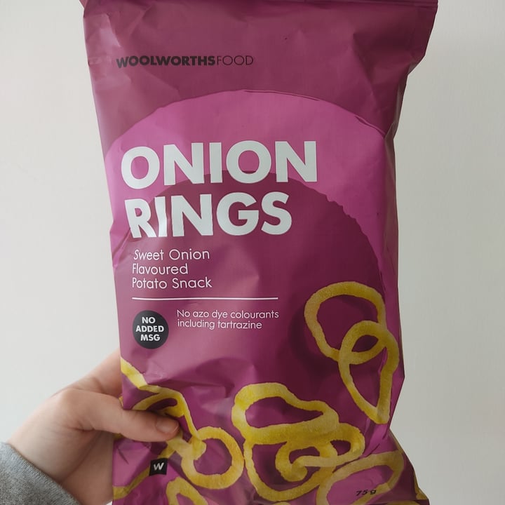 Woolworths Food Onion Rings Sweet Onion Flavoured Potato Snack Review