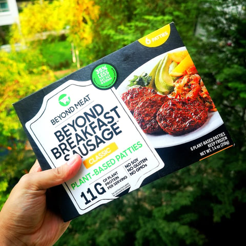 Beyond Meat, Beyond breakfast Sausage Classic , meat, alternative eggs, meat & seafood, food, review