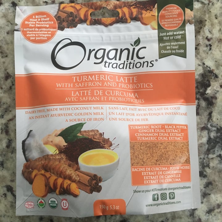 Organic Traditions Turmeric Latte Review abillion