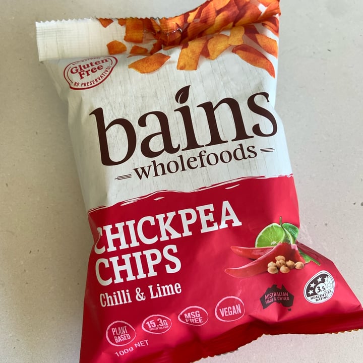 Bains wholefoods Chickpea chips chilli and lime Review abillion