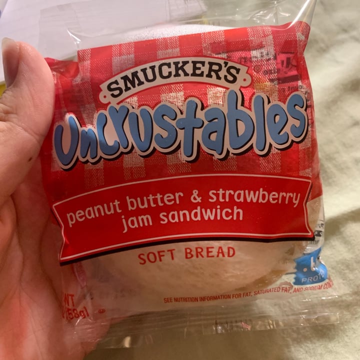 Smucker's Uncrustables - Peanut Butter And Strawberry Jam Review | abillion