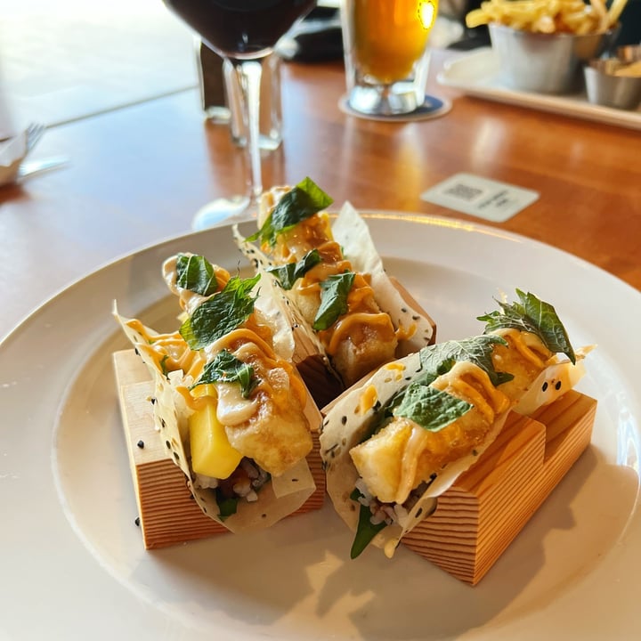Earls Kitchen + Bar Bower, Red Deer, Canada Crispy Tofu Sushi Tacos