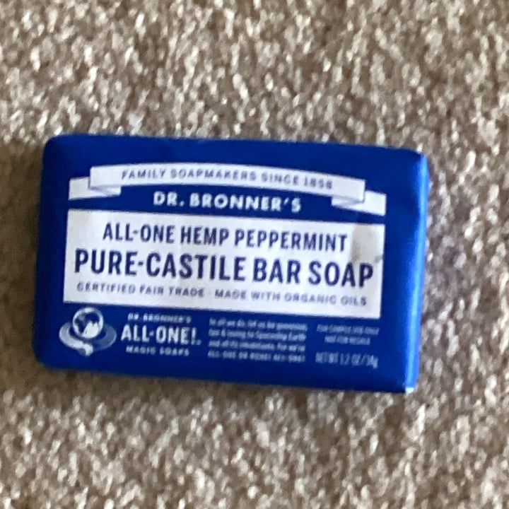 Dr. Bronner's Allone hemp peppermint soap Review abillion