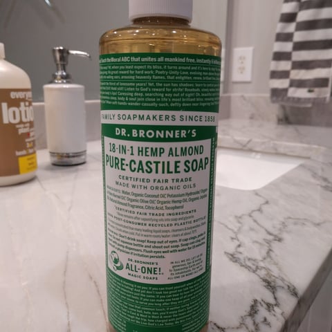 Dr. Bronner's 18 in 1 Hemp Almond Pure-Castile Soap Reviews | abillion