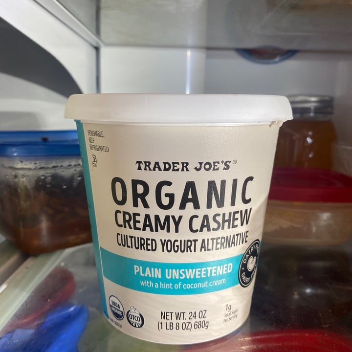 Trader Joe's Organic creamy cashew yogurt unsweetened Review abillion