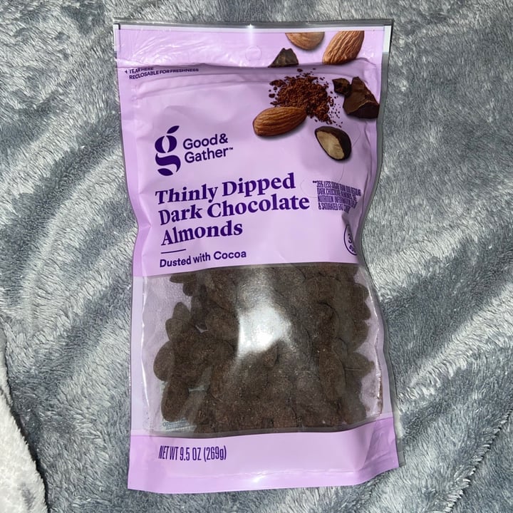 Good & Gather Thinly Dipped Dark Chocolate Almonds Review abillion