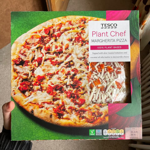 Tesco Plant Chef, Tesco Plant Chef Margarita Pizza, pizza & burritos, frozen, food, review