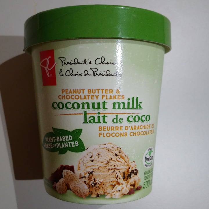 President's Choice Peanut Butter & Chocolatey Flakes Coconut Milk Frozen Dessert Review abillion