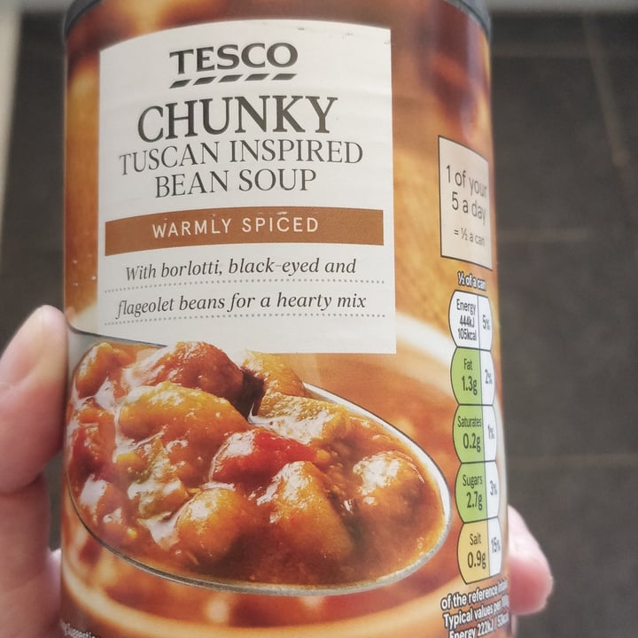Tesco Chunky Tuscan Inspired Bean Soup Review abillion