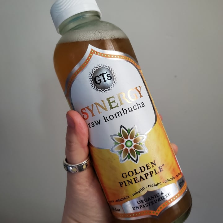 GT’s Living Foods Synergy Raw Kombucha Golden Pineapple Review abillion