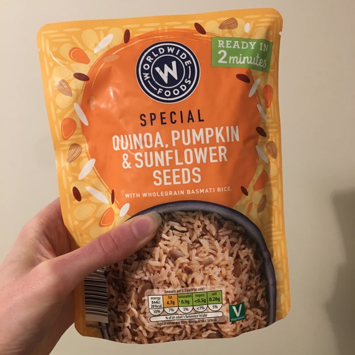 ALDI Quinoa, pumpkin and sunflowers seeds with whole grain basmati rice