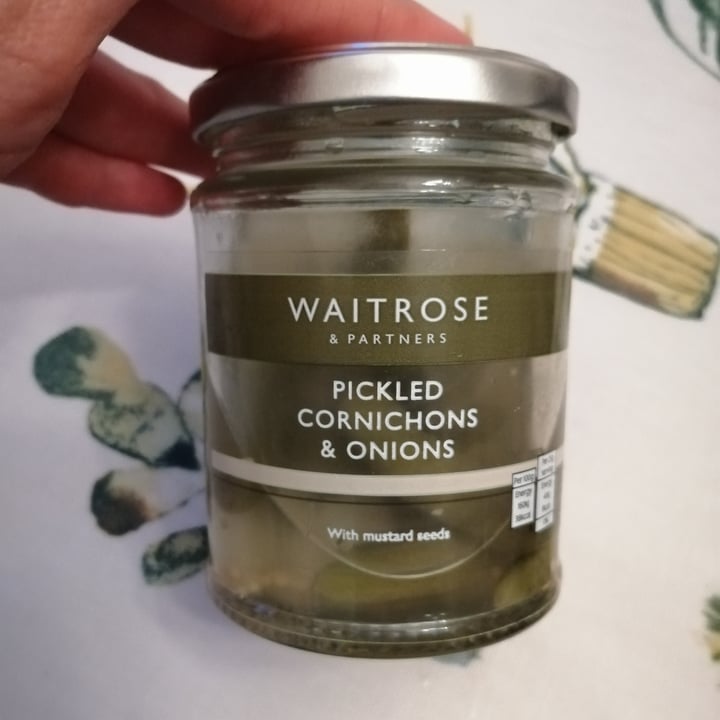 Waitrose Pickled cornichons & onions Review abillion