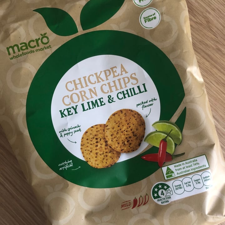 Macro Wholefoods Market Chickpea Corn Chips Key Lime & Chilli Review