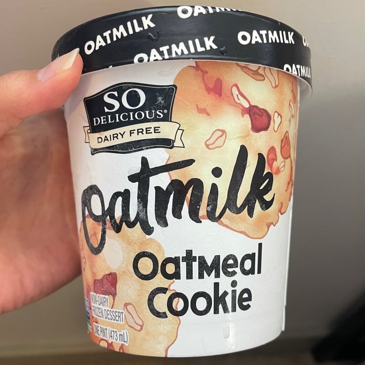 So Delicious Dairy Free Oatmilk Oatmeal Cookie Ice Cream Review abillion