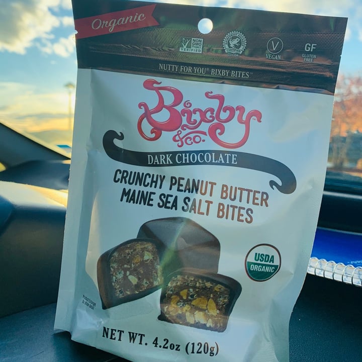 photo of Bixby & co Dark Chocolate Crunchy Peanut Butter Sea Salt Bites shared by @iamgodschild on  04 Nov 2021 - review