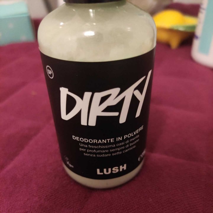 LUSH Fresh Handmade Cosmetics Dirty Deodorant Powder Review abillion