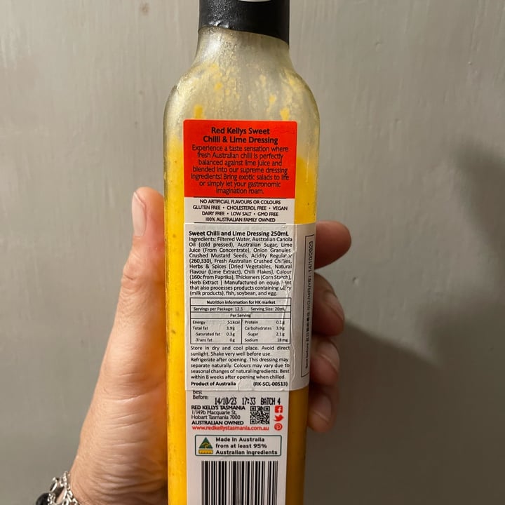 red kellys Sweet Chilli & Lime Dressing Review abillion