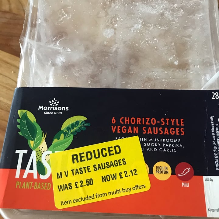 V Taste Chorizostyle sausages Review abillion