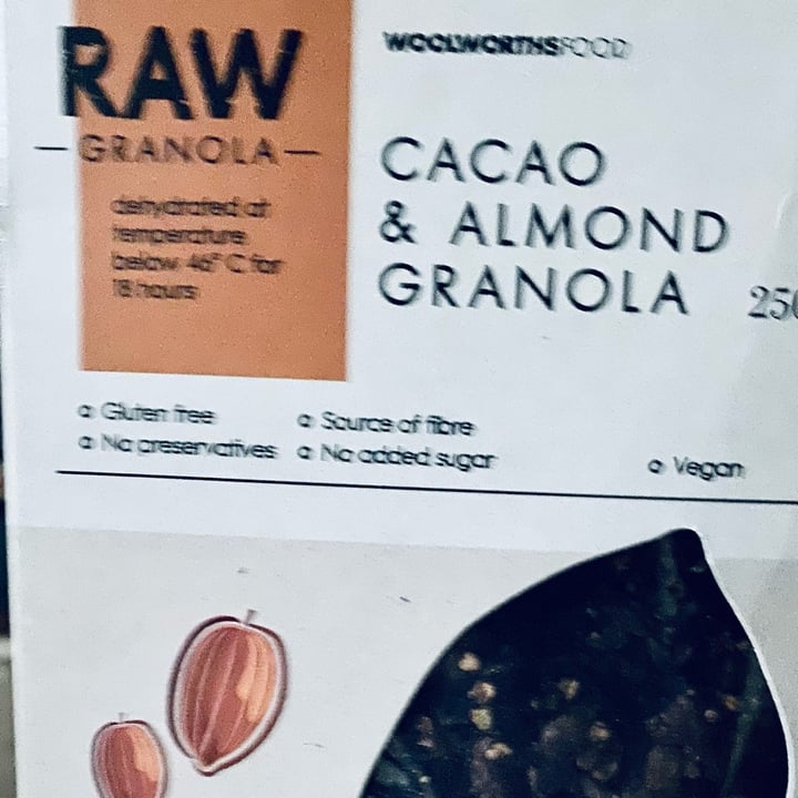 Woolworths Food Raw Granola Cacao and Almond Granola Review abillion