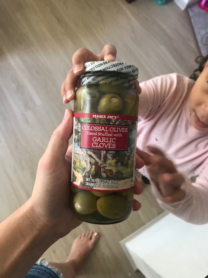 Trader Joe's Colossal Olives hand stuffed with Garlic cloves Reviews