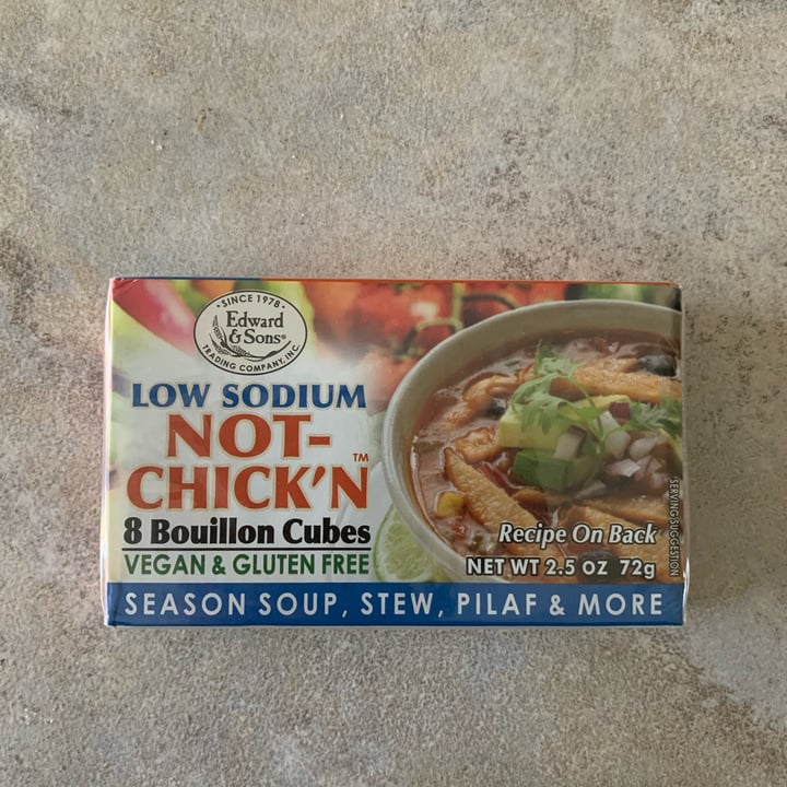 Edward & Sons Not Chick'N Bouillon Cubes, Low Sodium Review abillion