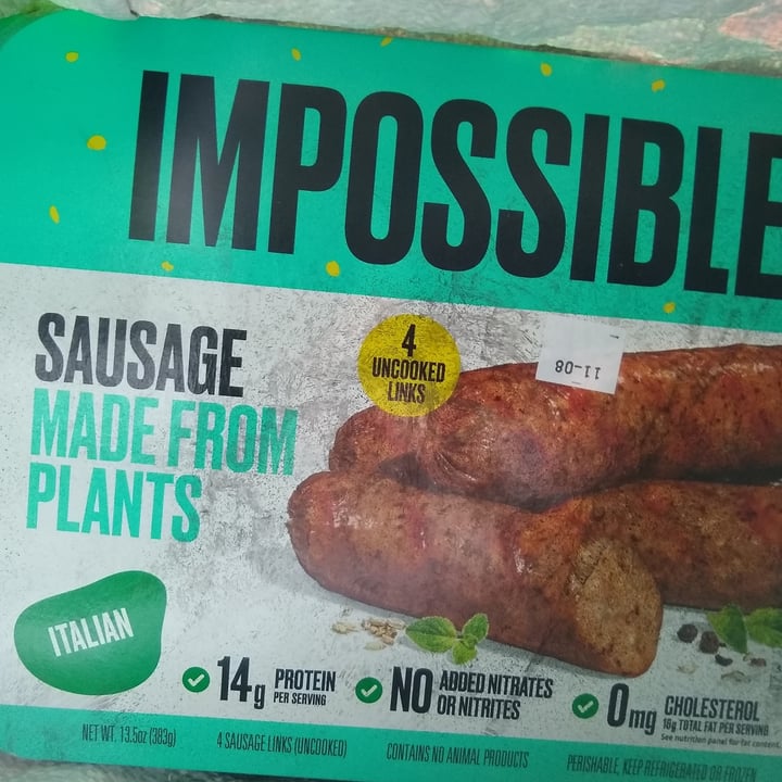 Impossible Foods Italian Sausage Links Review abillion