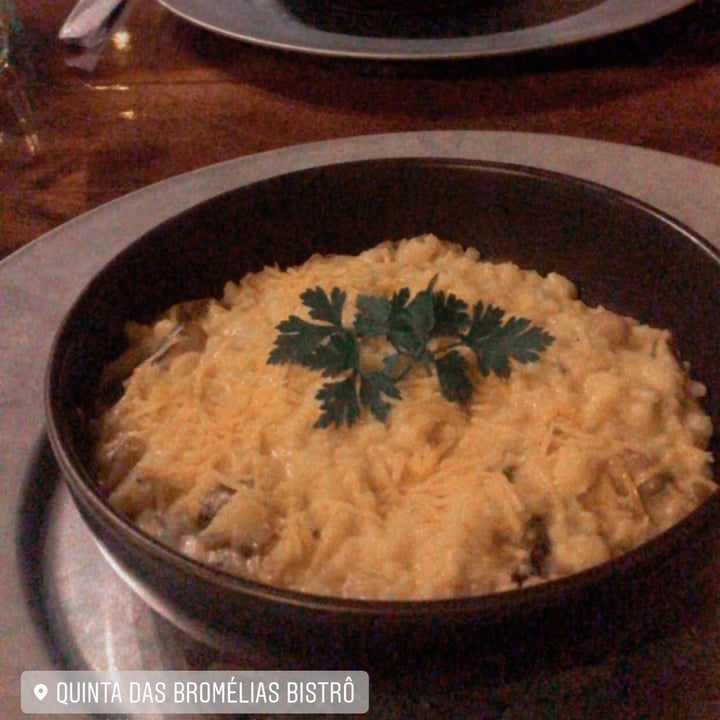 review photo of Quinta das Bromélias Bistrô risoto de shitake shared by @adrieleangelica on 31 Oct 2022 - review