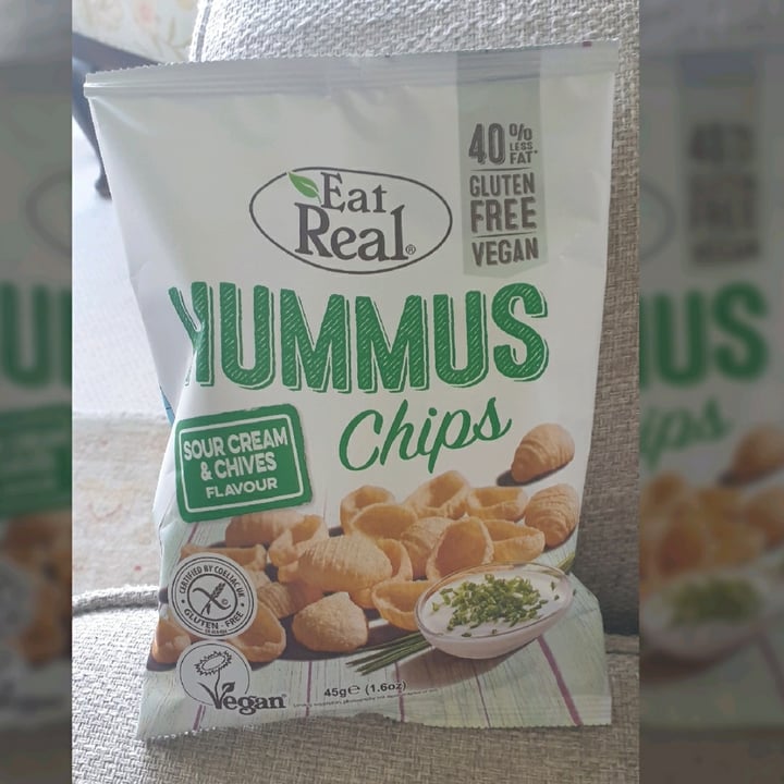 Eat Real Hummus Chips Sour Cream & Chives Flavour Review abillion