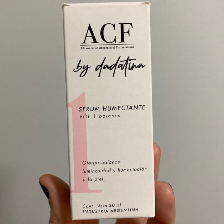 ACF Serum Humectante Vol 1 Balance By Dadatina Review | abillion