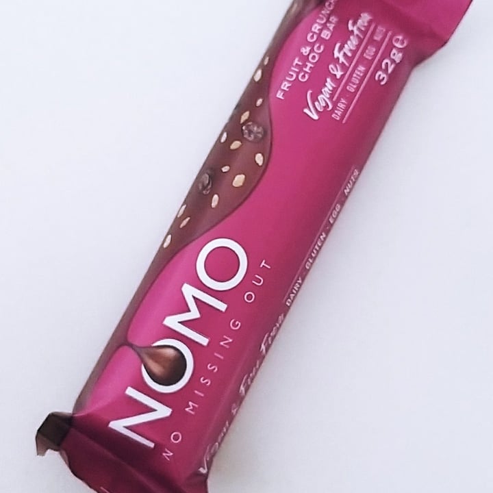 NOMO Fruit & crunch choc bar Review abillion