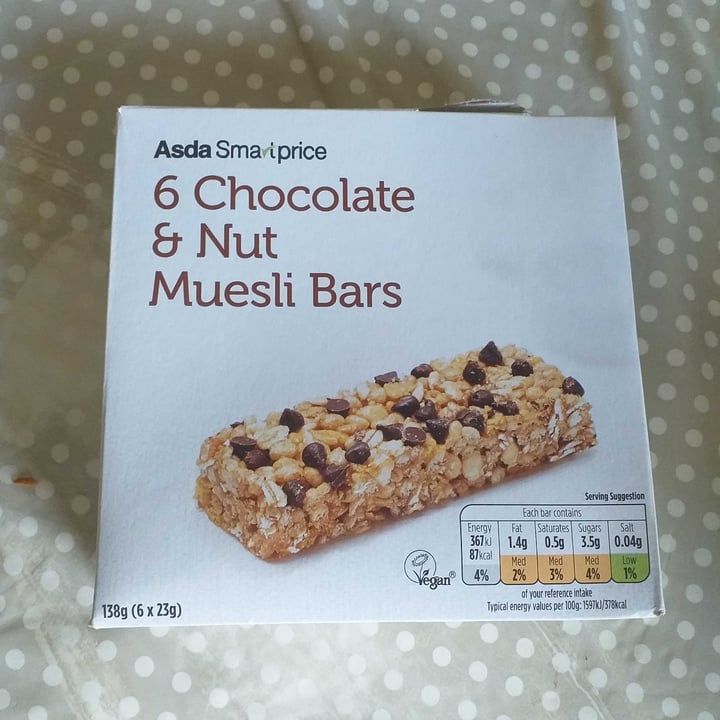 ASDA 6 chocolate & nut muesli bars Reviews abillion
