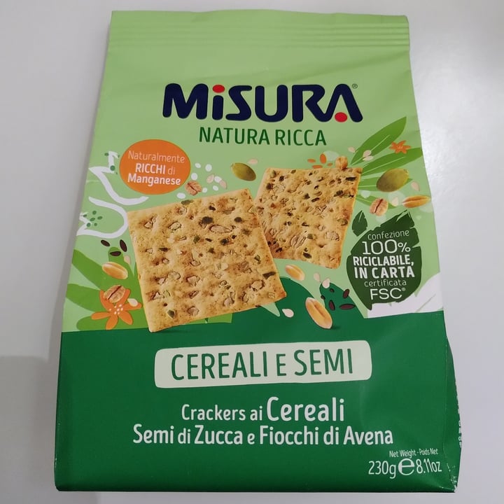 Misura Crackers ai Cereali, Semi di Zucca e Fiocchi di Avena - Natura ...