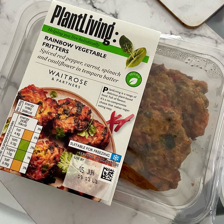 Plantlife Waitrose & partners Rainbow Vegetable Fritters Review abillion