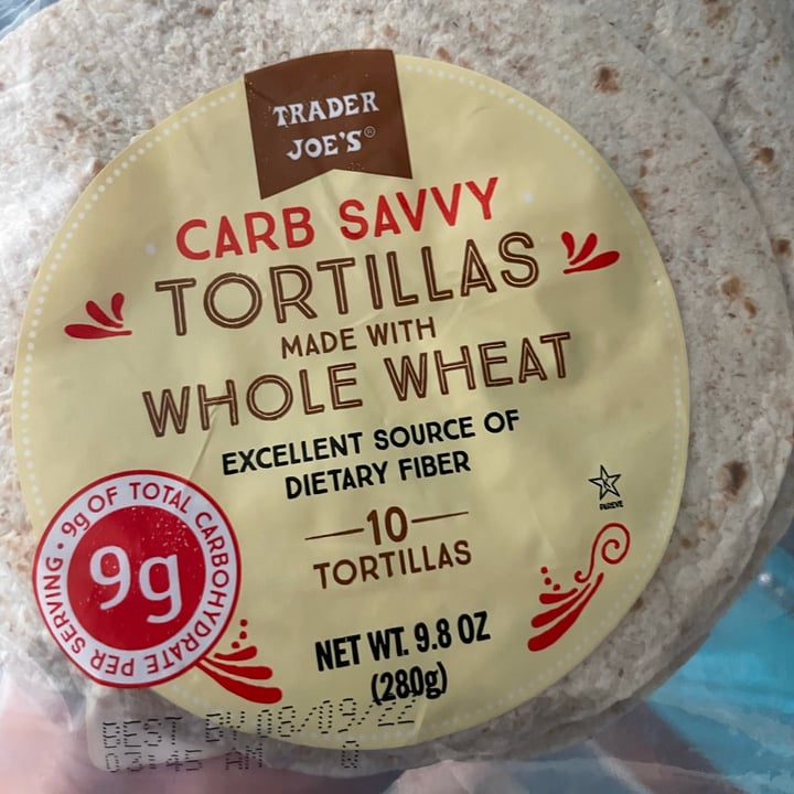 Trader Joe's Carb Savvy Whole Wheat Tortillas Review abillion