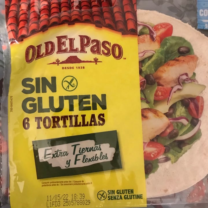 photo of Old El Paso 6 tortillas sin gluten shared by @nuritveg13 on  10 Sep 2021 - review