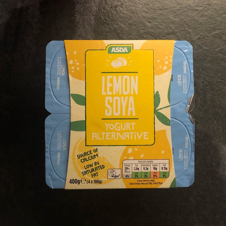 ASDA Lemon Soya Yoghurt Review abillion