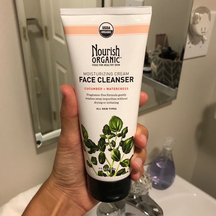 Nourish Organic Moisturizing Cream Face Cleanser Reviews abillion