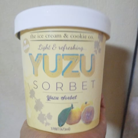 The Ice Cream & Cookie Co, Yuzu Sorbet, ice cream, frozen, food, review