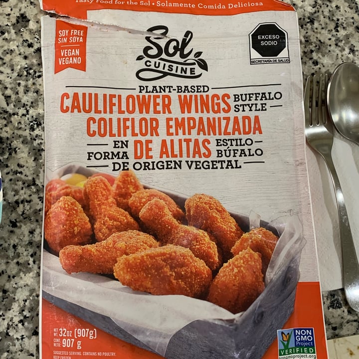 Sol Cuisine Cauliflower wings Buffalo style Review abillion
