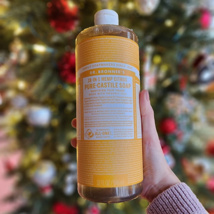 Dr. Bronner's 18 in 1 hemp citrus castile soap Review abillion