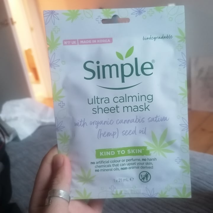 Simple Ultra Calming Sheet Mask Reviews | abillion