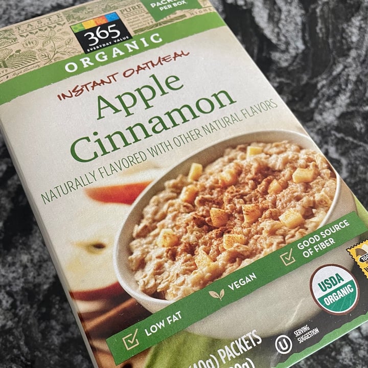365 Whole Foods Market Organic Apple Cinnamon Instant Oatmeal Review 365-whole-foods-market-organic-apple-cinnamon-instant-oatmeal-review