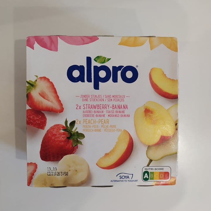 Alpro 2X Strawberry & Banana 2X Peach & Pear Yogurt Review abillion