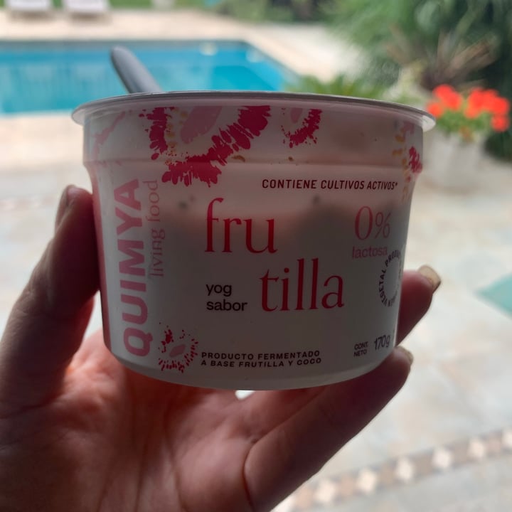 review photo of Quimya Yogur sabor Frutilla shared by @recettasveganas on 22 Sep 2020 - review