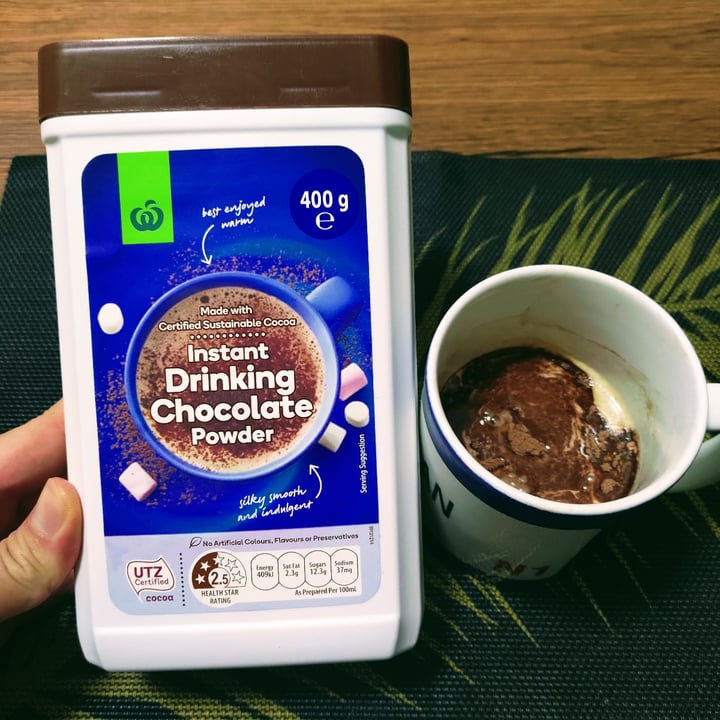 Woolworths Food instant drinking chocolate powder Review abillion