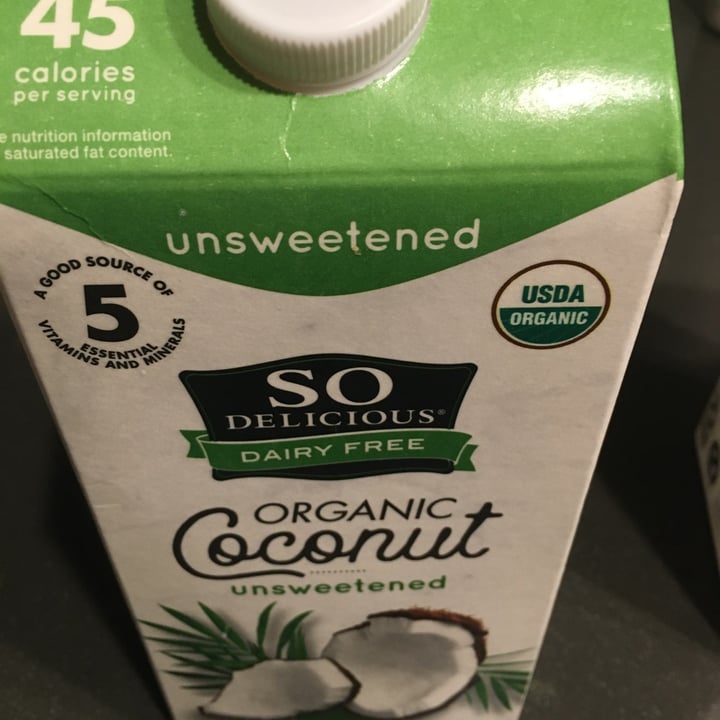 So Delicious Dairy Free Organic Coconut Milk Beverage Unsweetened