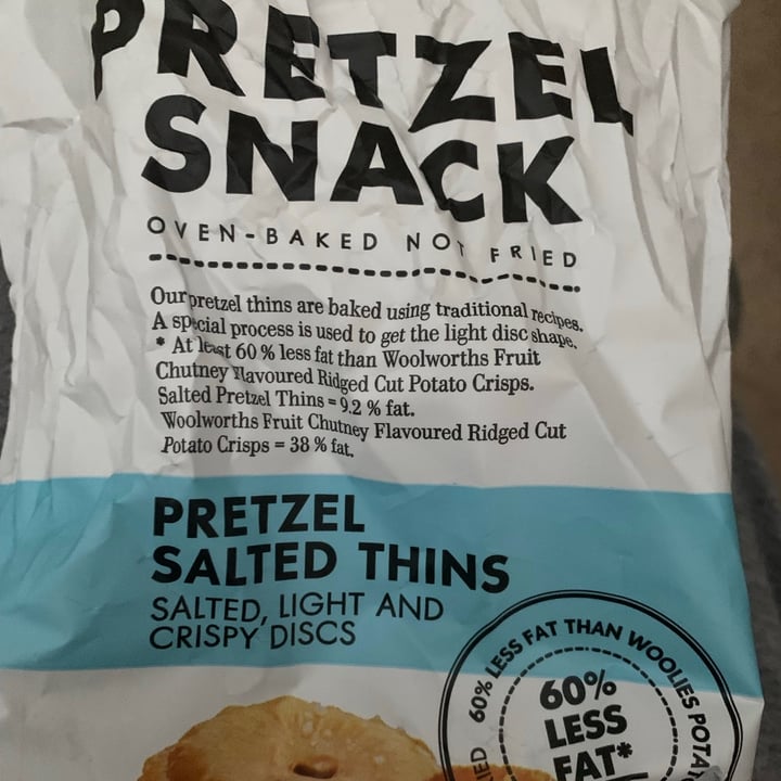 Woolworths Food Pretzel salted thins Review abillion