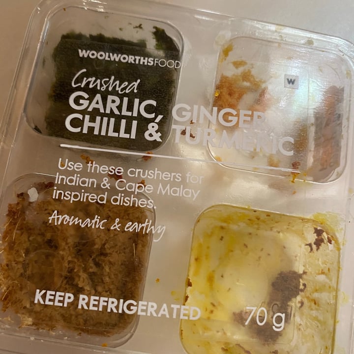 Woolworths Food Crushed garlic, ginger, chilli & turmeric Review abillion
