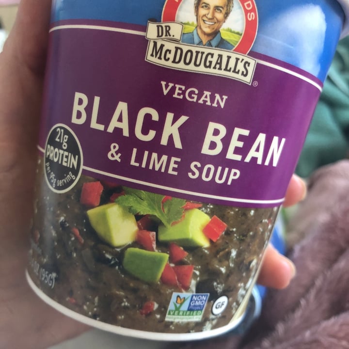 Dr McDougall's Right Foods Dr. McDougall’s Vegan Black Bean & Lime Soup